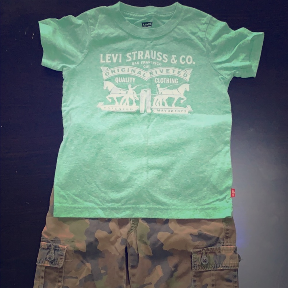 Boys shorts and shirt set
